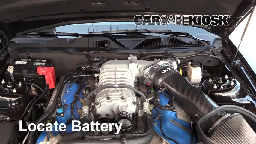 2011 Ford Mustang Shelby GT500 5.4L V8 Supercharged Coupe Batterie